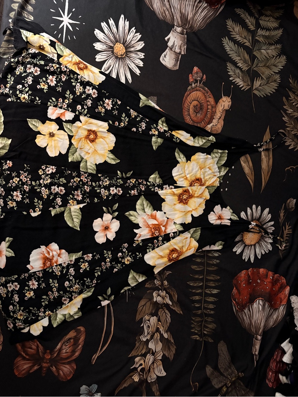Forever 21 Corset Side Tied Floral Dress
